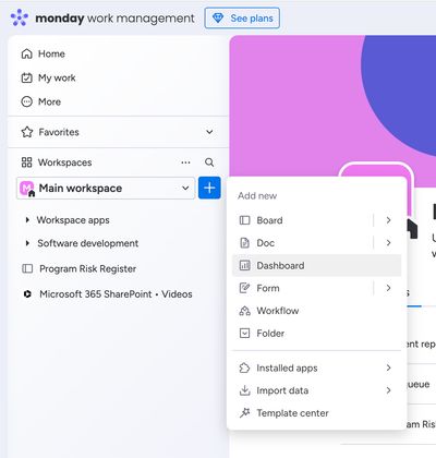 Add dashboard