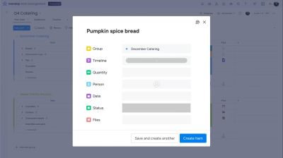 Create an item by card