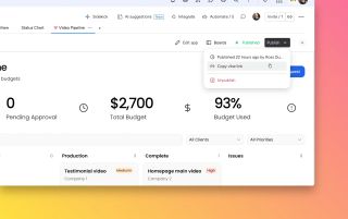 Open monday vibe apps via a dedicated URL