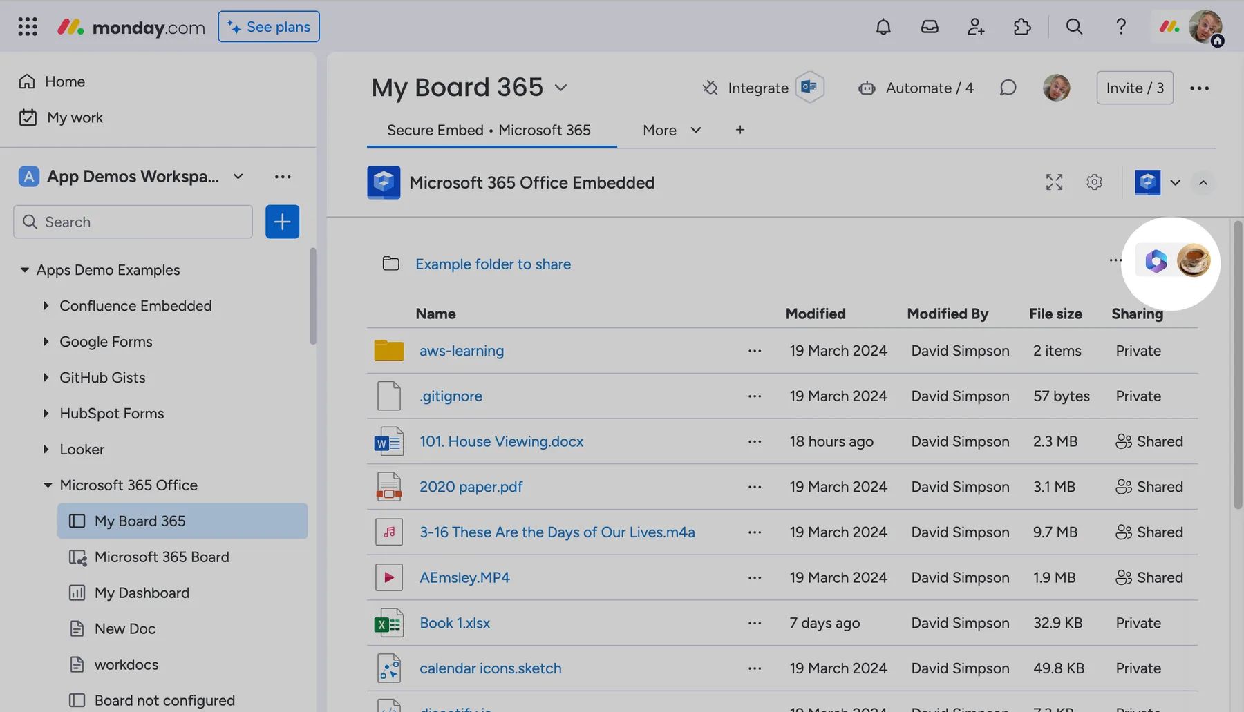Microsoft 365 profile dropdown | Microsoft 365 SharePoint integration ...