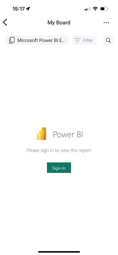 Sign-in prompt on mobile