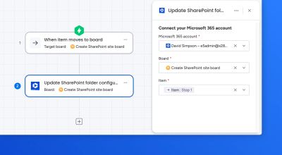 Update SharePoint folder configuration