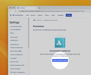 Apply promotion code button