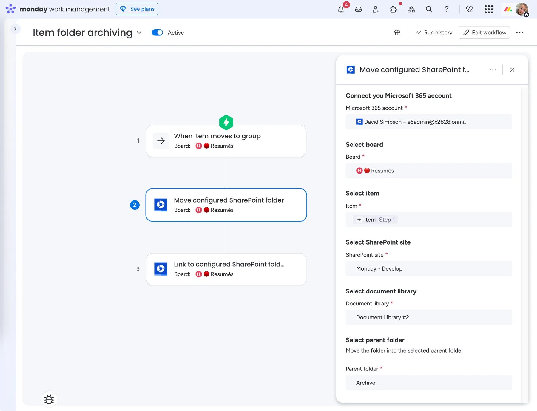 Move configured SharePoint folder | Microsoft 365 SharePoint ...