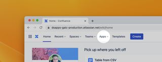 Apps menu