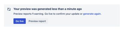 Go live button in Scroll Viewport