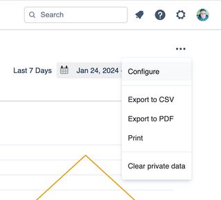 Configure option in Tools menu
