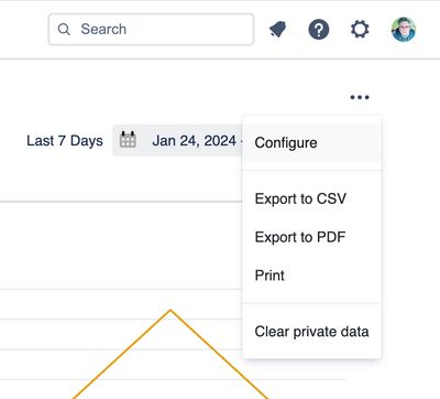 Configure option in Tools menu
