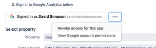 Revoke access option in Data Collection tab