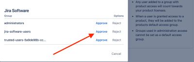 Approve all Groups button