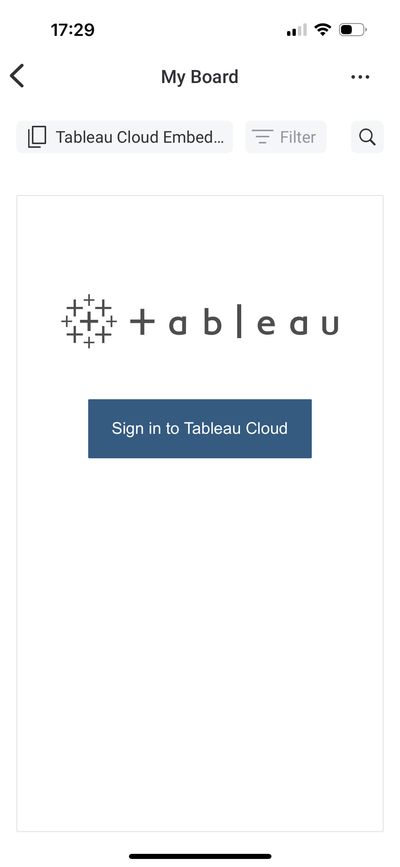 Sign-in prompt on mobile