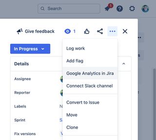 Issue Analytics screen detail 2