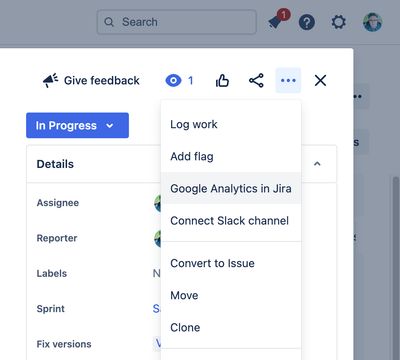 Issue Analytics screen detail 2