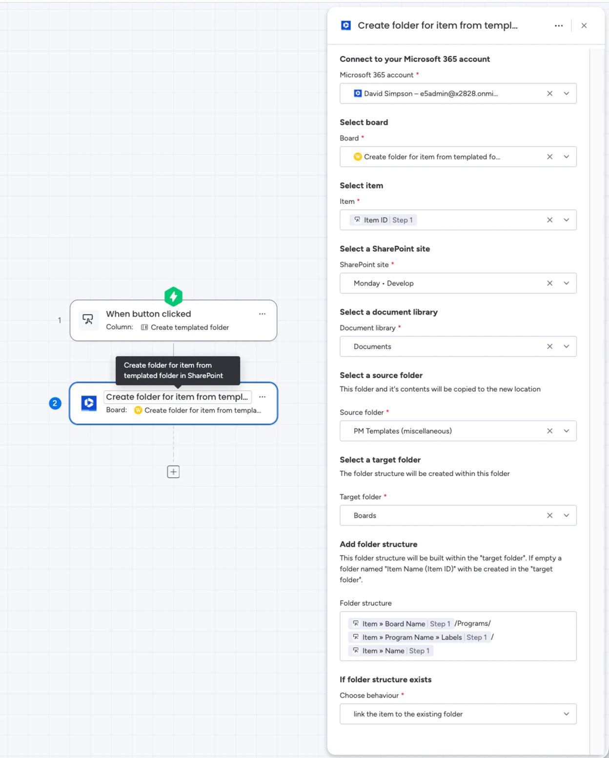 Create folder for item from templated folder in SharePoint | Microsoft ...