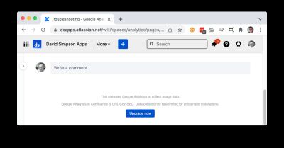 Footer message shown by an unlicensed version of the app
