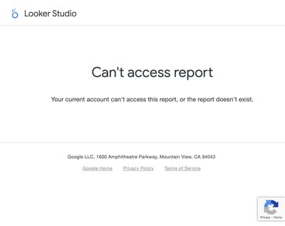 Looker Studio macro in Confluence showing an embed not enabled error message