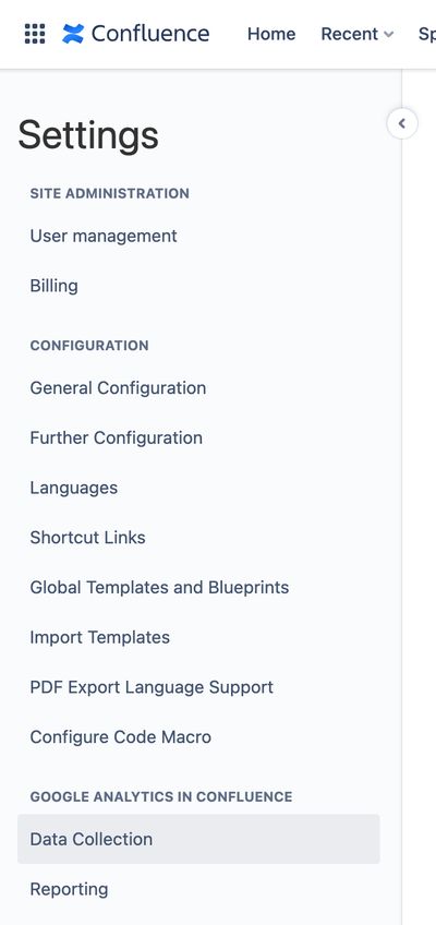 Data Collection selection