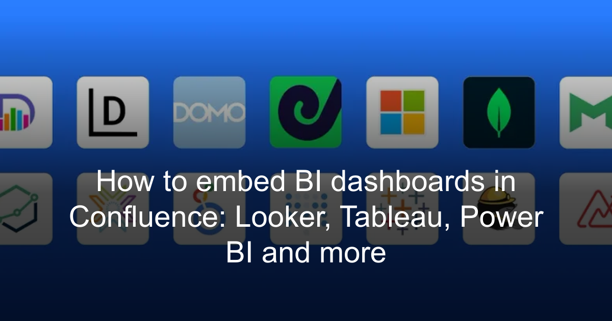 Embed Power BI and Looker in Confluence | David Simpson Apps