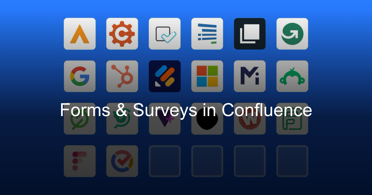Forms & Surveys in Confluence | David Simpson Apps