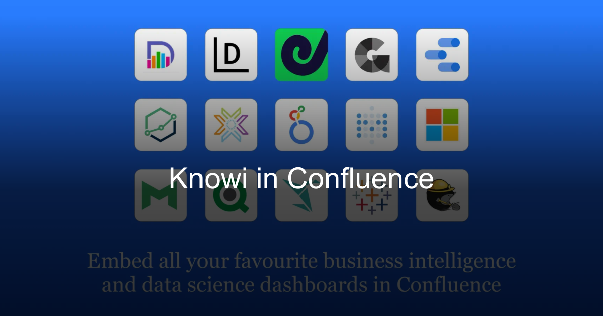 Knowi in Confluence | David Simpson Apps