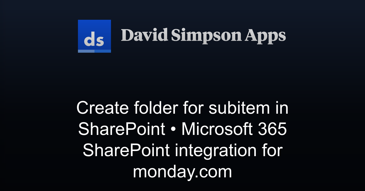 Create folder for subitem in SharePoint | Microsoft 365 SharePoint ...