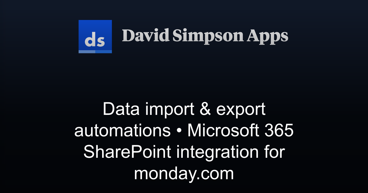Data import & export automations | Microsoft 365 SharePoint integration ...