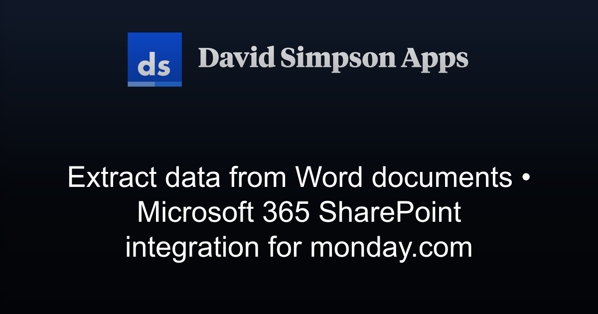 Extract data from Word documents | Microsoft 365 SharePoint integration ...