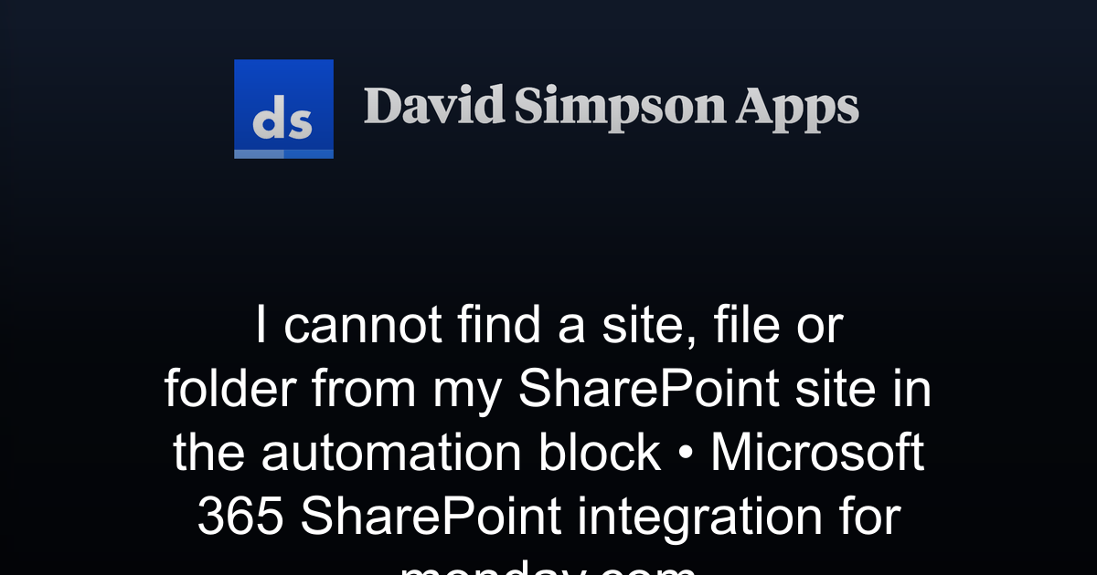 I Cannot Find a Site, File or Folder from My SharePoint Site in the ...