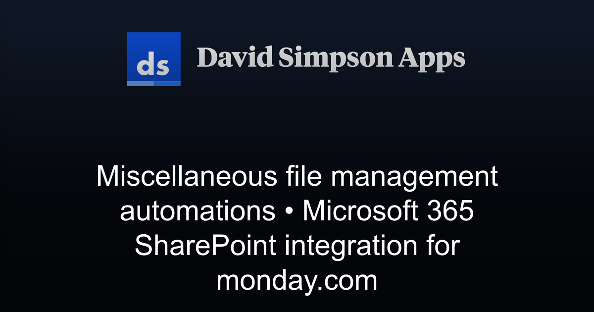 Miscellaneous file management automations | Microsoft 365 SharePoint ...