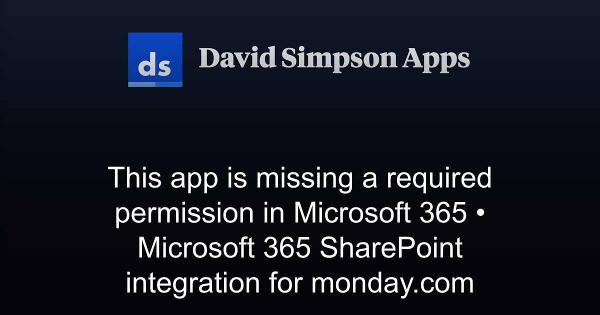 This app is missing a required permission in Microsoft 365 | Microsoft ...