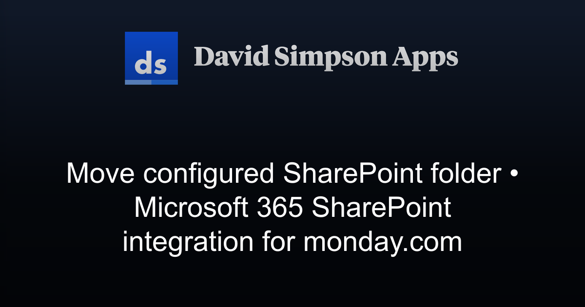 Move configured SharePoint folder | Microsoft 365 SharePoint ...