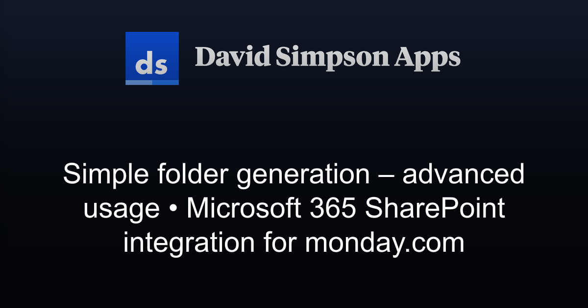 Simple folder generation – advanced usage | Microsoft 365 SharePoint ...