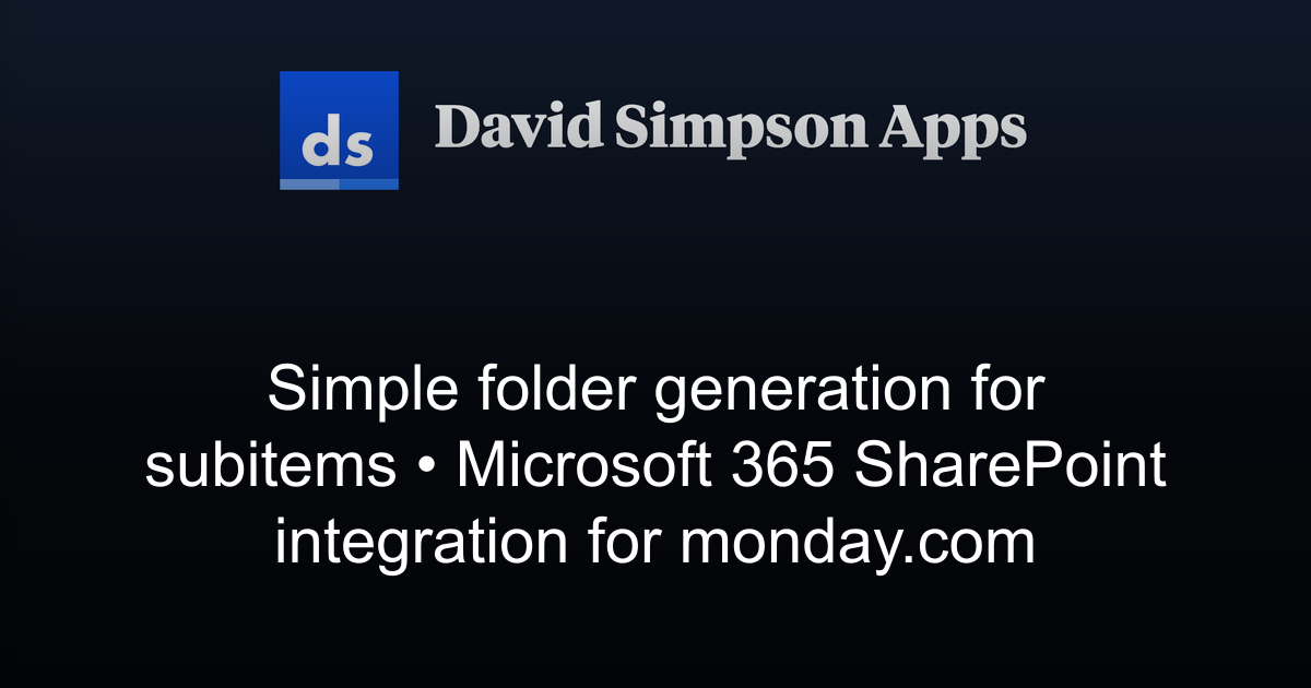Simple folder generation for subitems | Microsoft 365 SharePoint ...