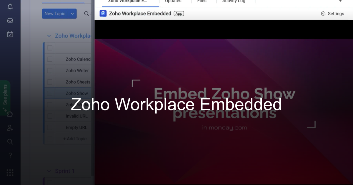 Zoho Workplace Embedded | David Simpson Apps