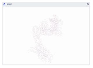 3D rendered output of human Frizzled5 (6WW2) molecular structure