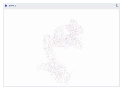 3D rendered output of human Frizzled5 (6WW2) molecular structure