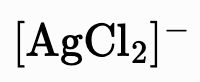 mhchem rendered charged species: [AgCl₂]⁻