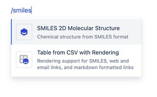 Confluence editor showing /smiles macro selection