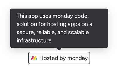 Hosted on monday.com's SOC 2 and ISO 27001 certified infrastructure
